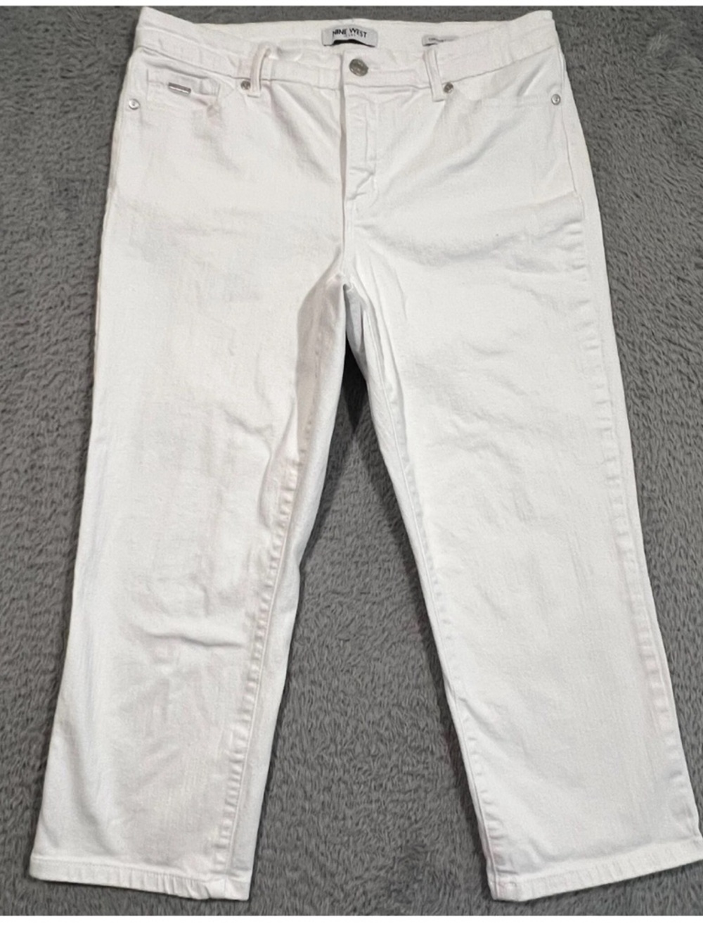 Nine West Capri Jeans Womens Size 4 Chrystie Christie Stretch White
